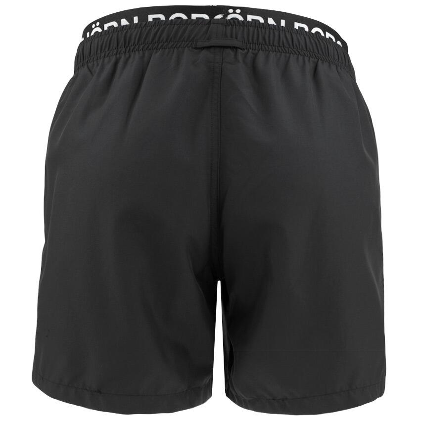 Heren Double Waistband Zwemshort Zwart 4/7
