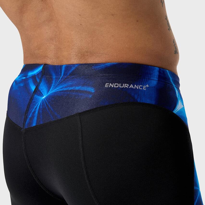 Heren Endurance Max Compression Jammer Zwart & Blauw II 7/7