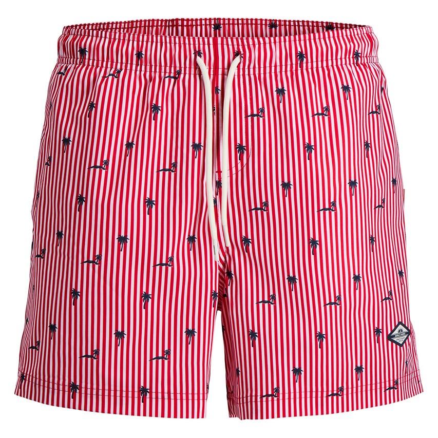 Heren Zwemshort Breeze Mini Stripe Rood & Wit Multi 2/3