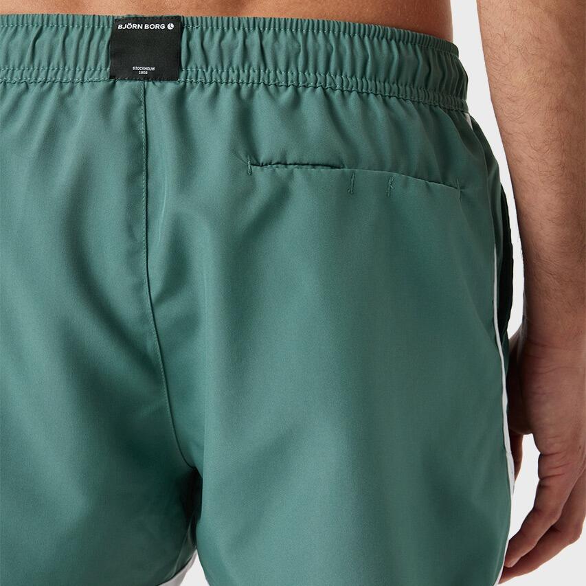 Heren Zwemshort Retro Basic Groen II 6/7