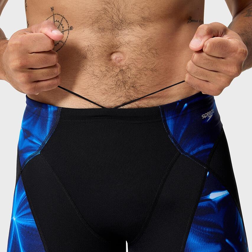 Heren Endurance Max Compression Jammer Zwart & Blauw II 6/7