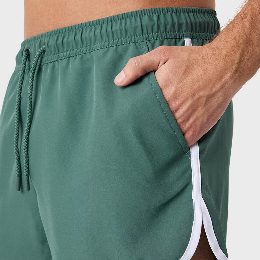 Heren Zwemshort Retro Basic Groen II 5/7