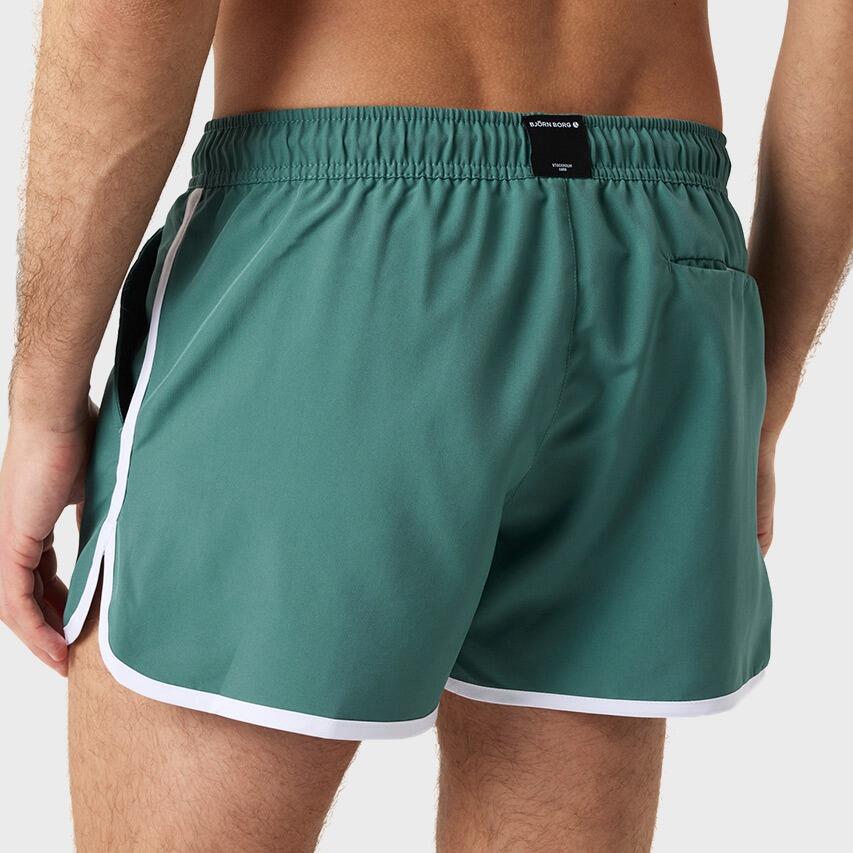Heren Zwemshort Retro Basic Groen II 4/7