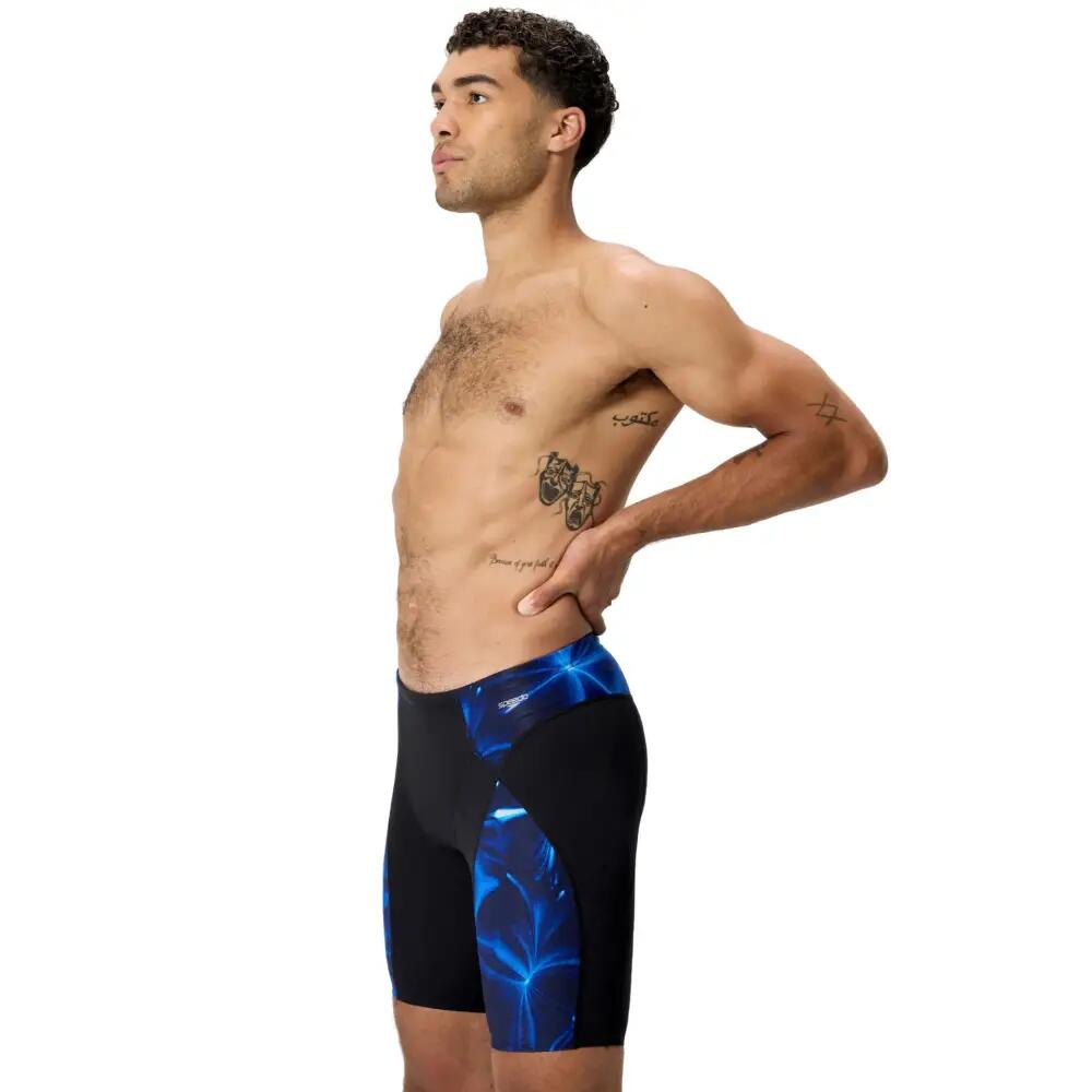 Heren Endurance Max Compression Jammer Zwart & Blauw II 4/7