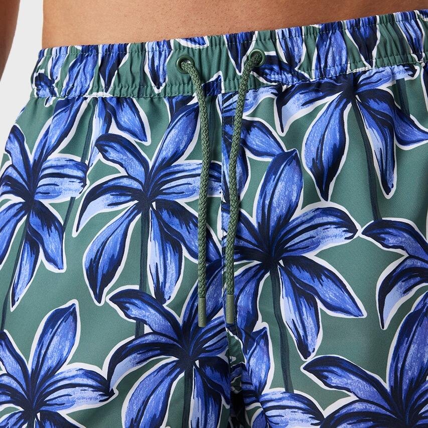 Heren Zwemshort Flowers Groen & Blauw 5/7