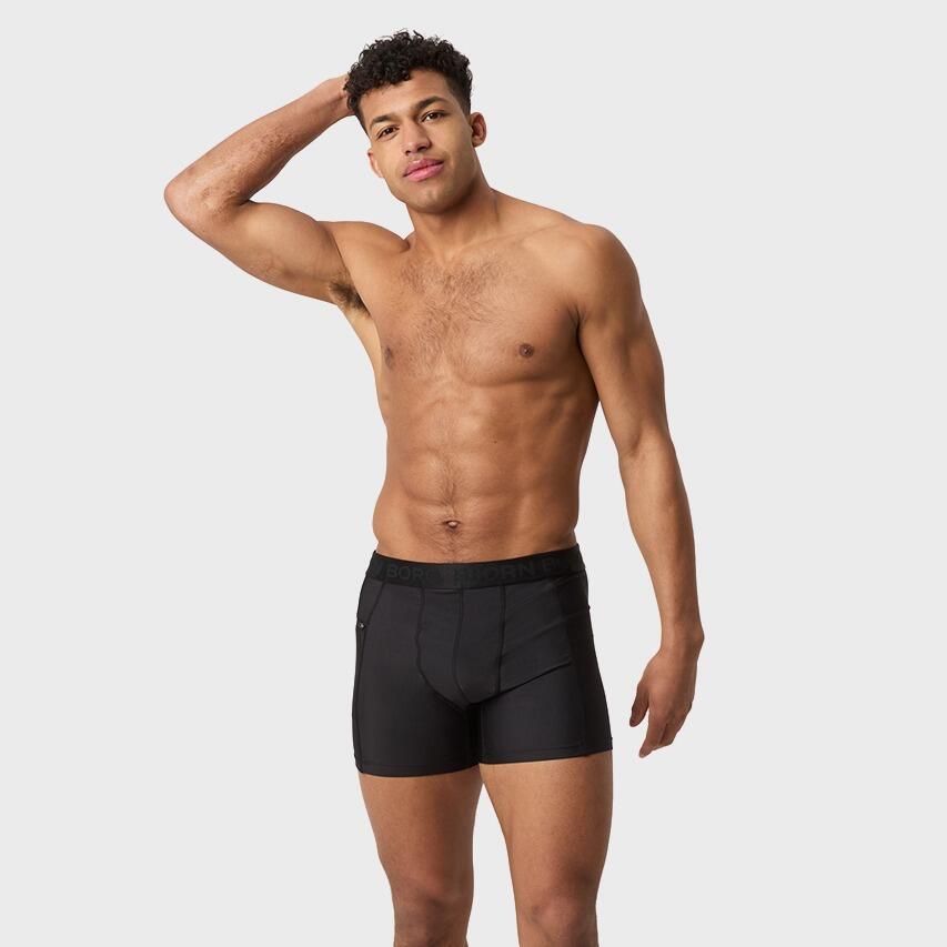 Heren Rits Zwemboxer Stretch Zwart 2/7