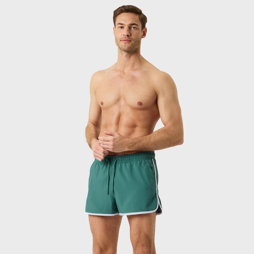 Heren Zwemshort Retro Basic Groen II 2/7