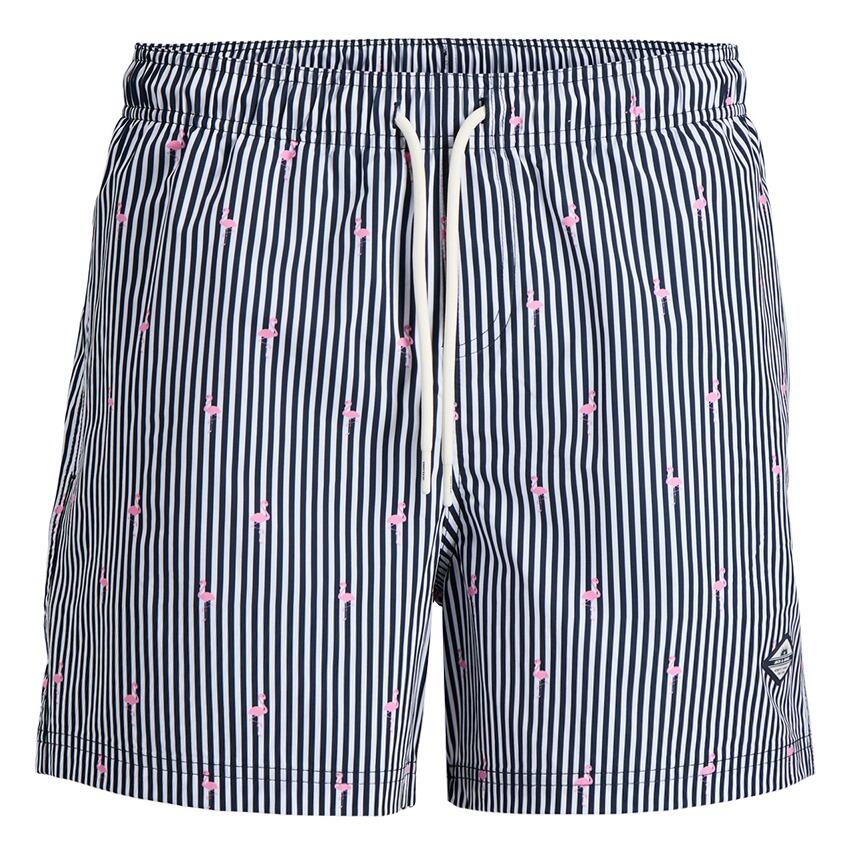 Heren Zwemshort Breeze Mini Stripe Blauw & Wit Multi 3/4