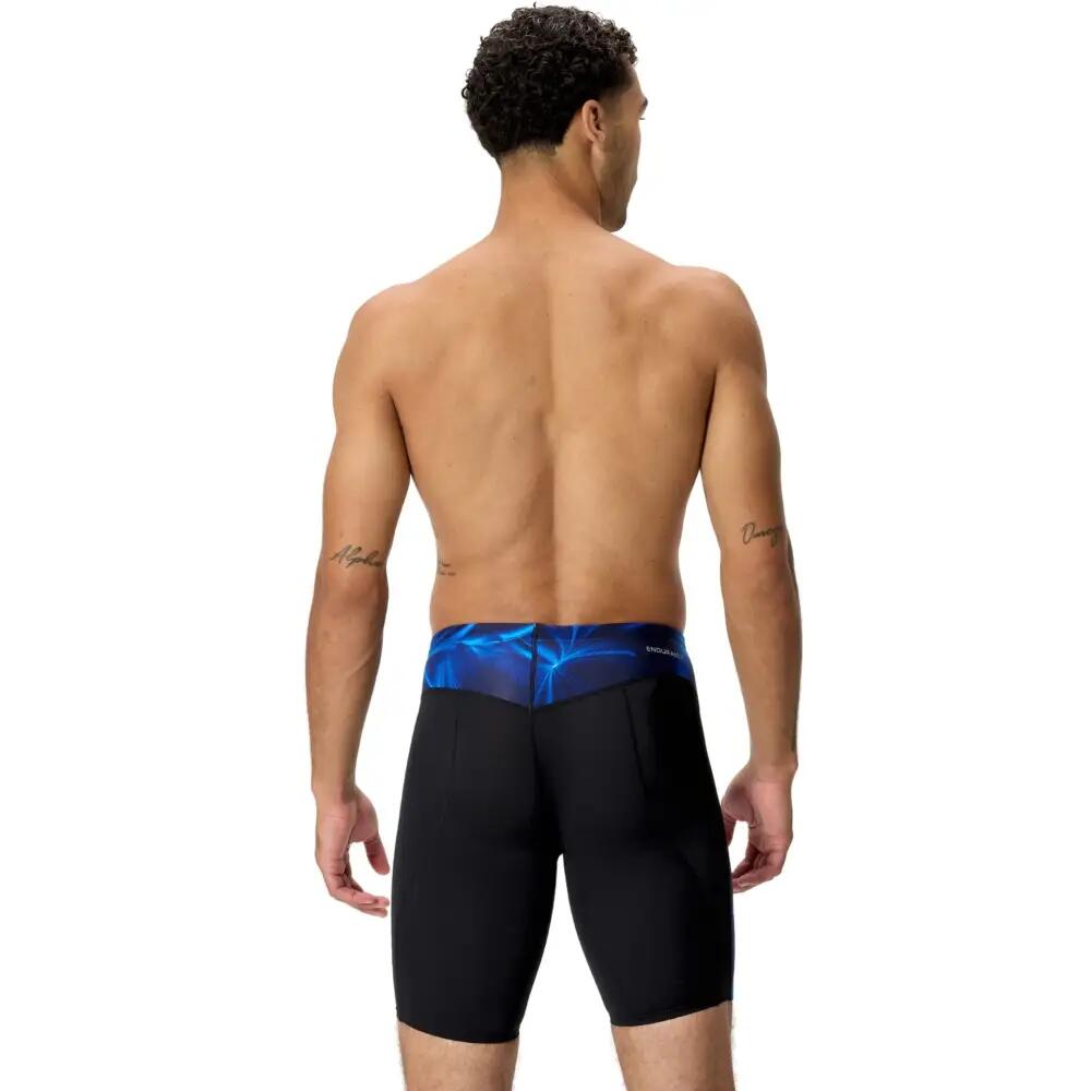Heren Endurance Max Compression Jammer Zwart & Blauw II 2/7