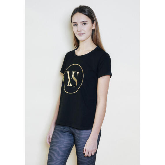 T-shirt manches courtes noir logo Yogisu