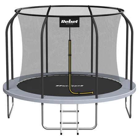 Trampolina ogrodowa dla dzieci Rebel Active z siatką ochronną 8ft/244 cm