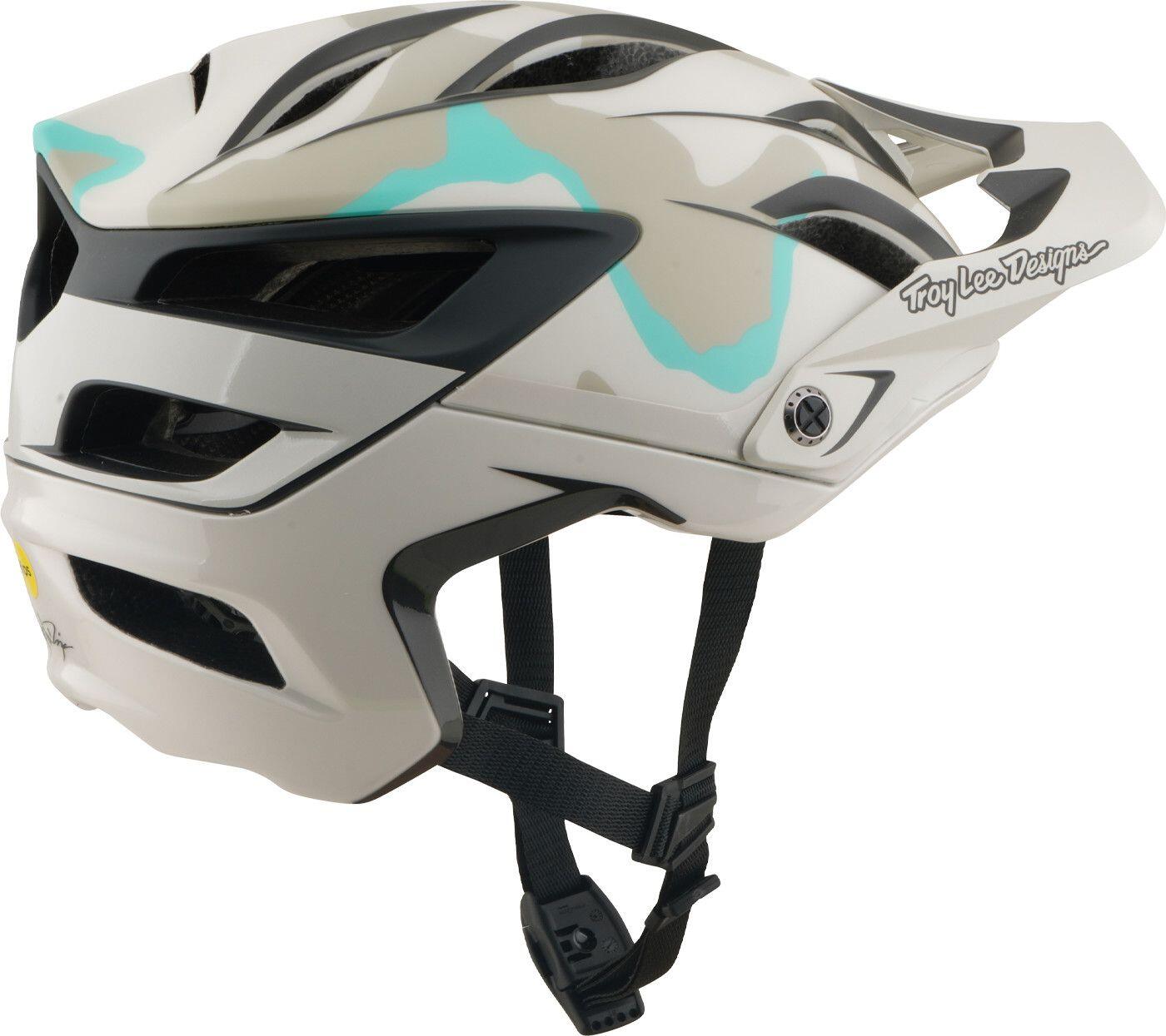 Casco da MTB Troy Lee Designs A3 Mips  Halo Pumice Camo Grigio/Beige 4/7