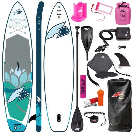 Deska Sup F2 Lotus 10.8 Multiset BLUE Zestaw Combo Pompka Dry Bag + Bojka
