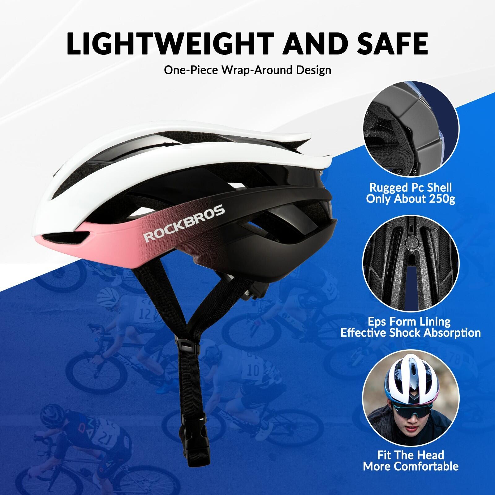 ROCKBROS Fahrradhelm Helm Unisex Radhelm 3/6