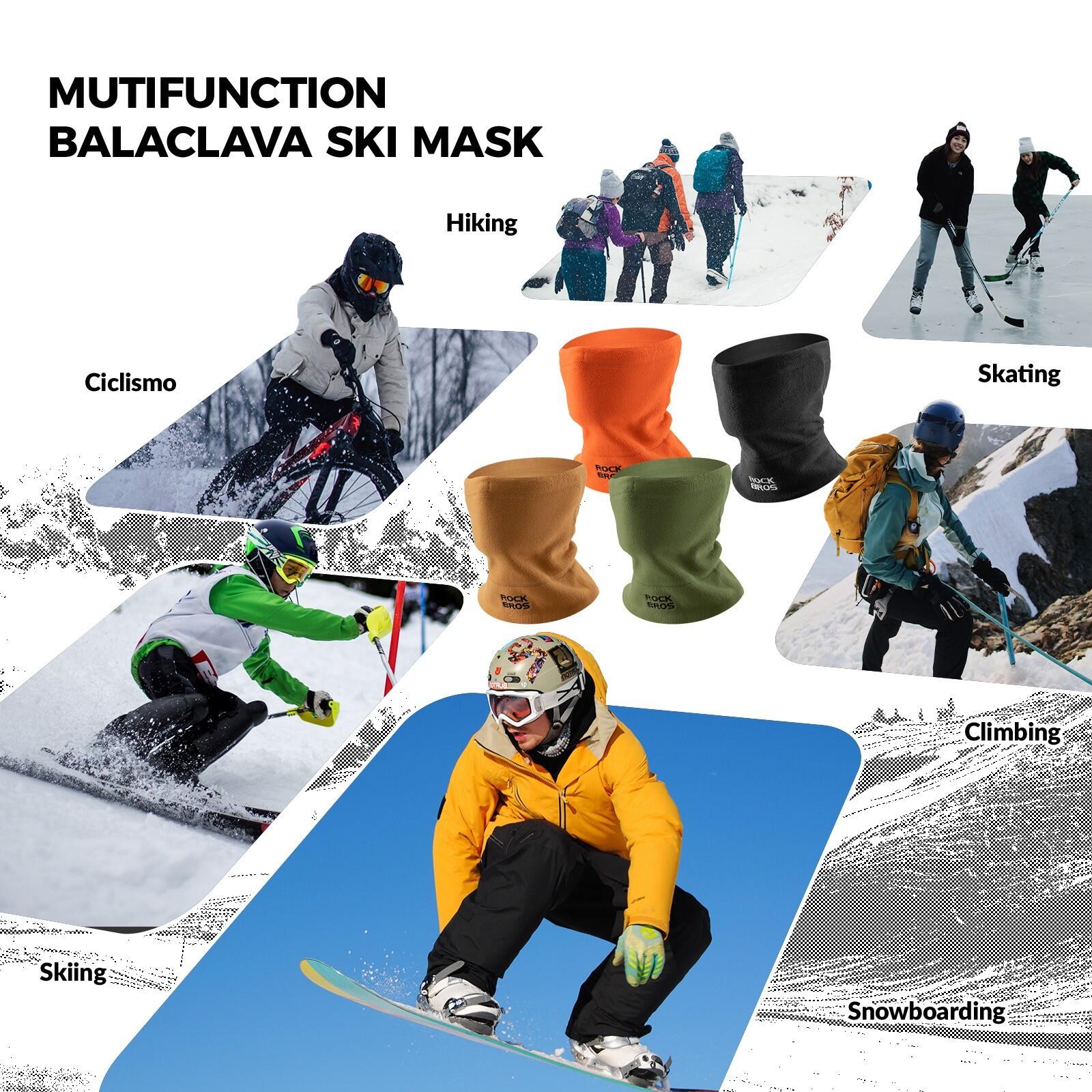 ROCKBROS Warm halb Sturmhaube Multifunktionstuch 6/7