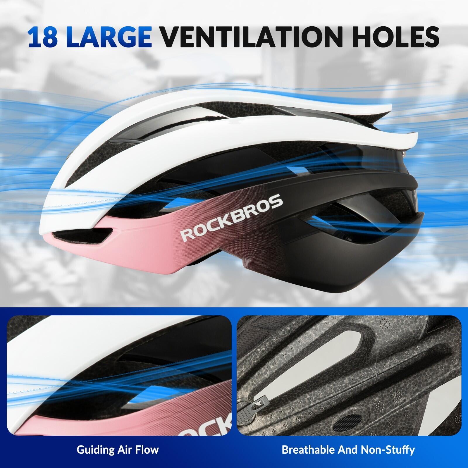 ROCKBROS Fahrradhelm Helm Unisex Radhelm 2/6