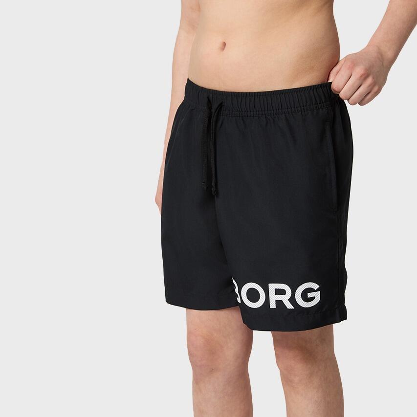Kids Zwemshort Borg Logo Zwart 6/7