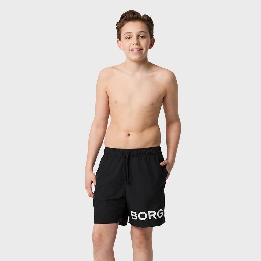 Kids Zwemshort Borg Logo Zwart 5/7