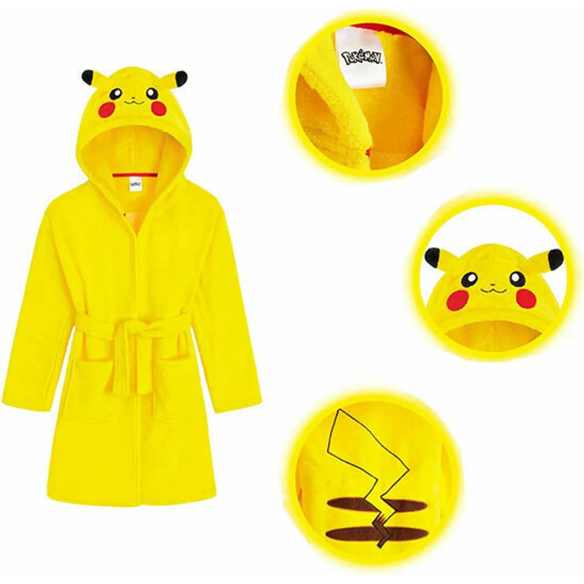 Albornoz Bambini Pikachu Pokémon con Capucha e Cinturón Amarillo 2/2