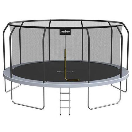 Trampolina ogrodowa dla dzieci Rebel Active z siatką ochronną 8ft/244 cm