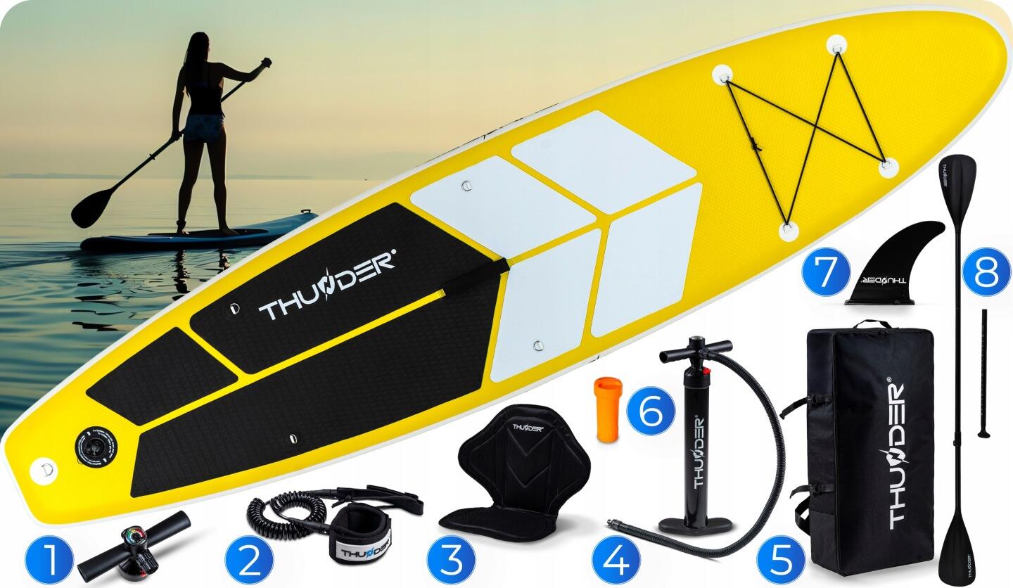 Prancha SUP 320 cm insuflável THUNDER mochila conjunto 3/8