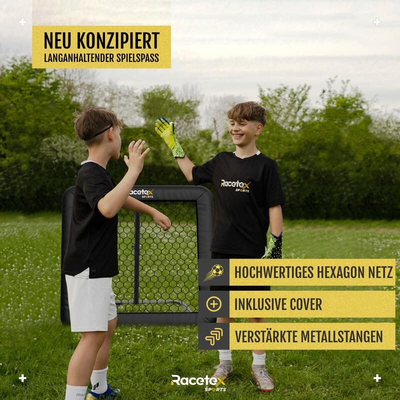 RACETEX Fußball-Rebounder XL 100x100 cm 5/6