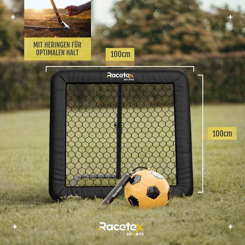 RACETEX Fußball-Rebounder XL 100x100 cm 4/6