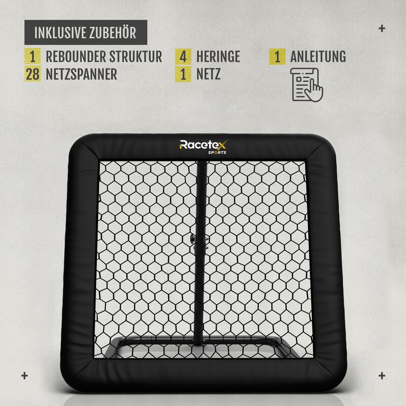 RACETEX Fußball-Rebounder XL 100x100 cm 2/6