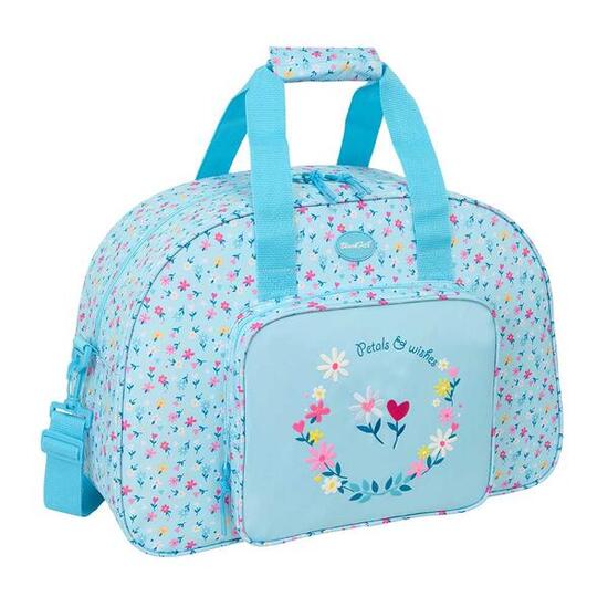 Sac de sport enfant Blackfit8 avec bandoulière réglable et poche - Bleu