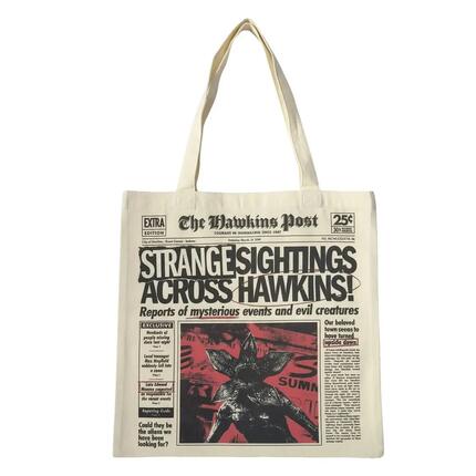 Sac cabas XL adulte Stranger Things Hellfire Club noir en polyester