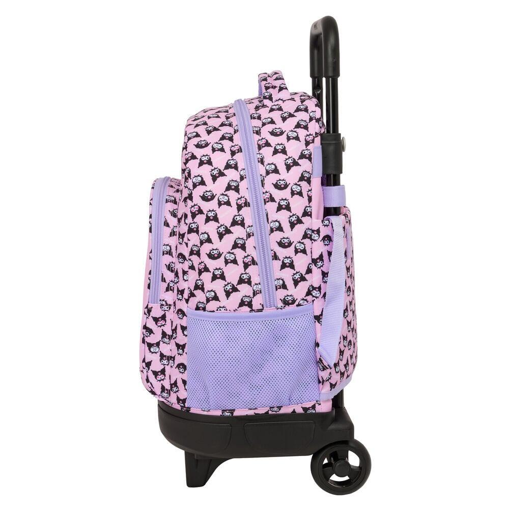 Sac à dos trolley pour enfants Kuromi Hello Kitty avec poignée amovible, rose 3/3