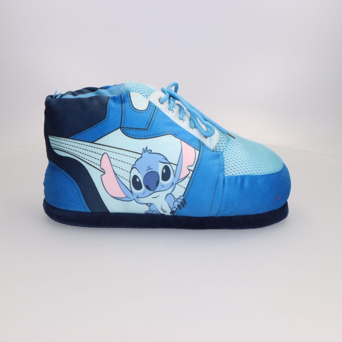 Zapatillas de Casa Tipo Bota Infantil Stitch de Poliéster Antideslizantes Azules 2/4