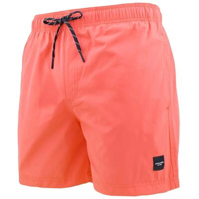 Heren zwemshort plus size maui solid koraal oranje