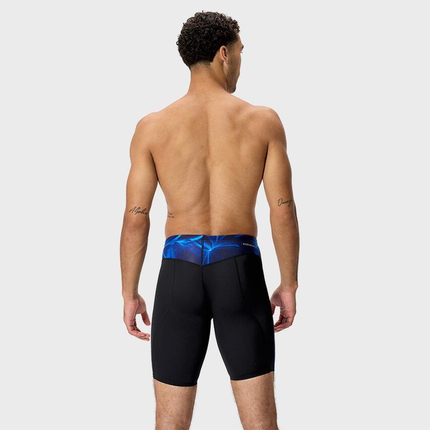 Heren Endurance Max Compression Jammer Zwart & Blauw II 4/7