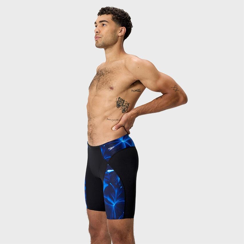Heren Endurance Max Compression Jammer Zwart & Blauw II 3/7