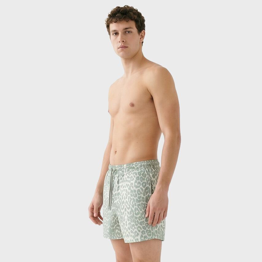 Heren Zwemshort Shell AOP Groen 4/7