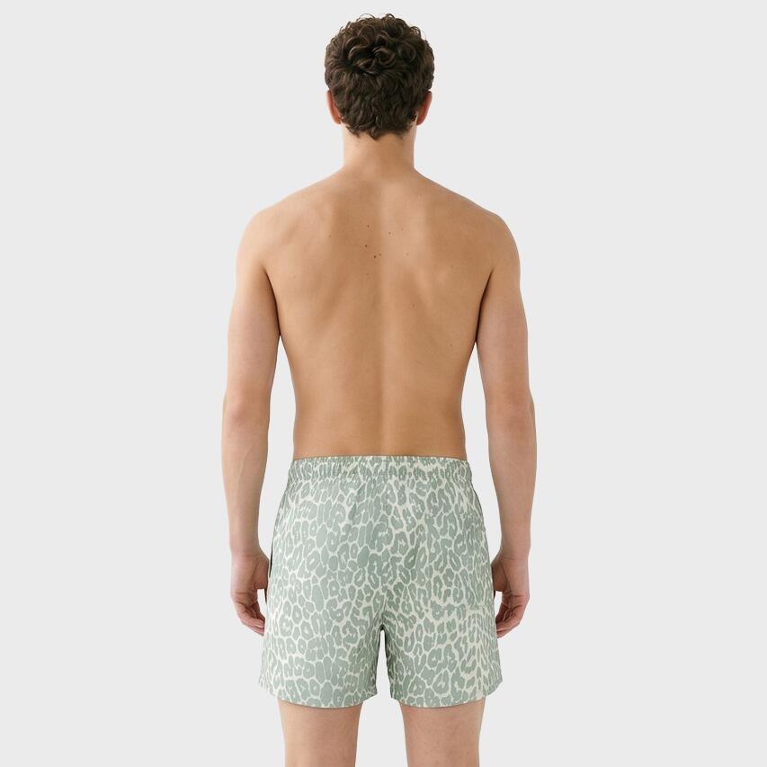 Heren Zwemshort Shell AOP Groen 3/7