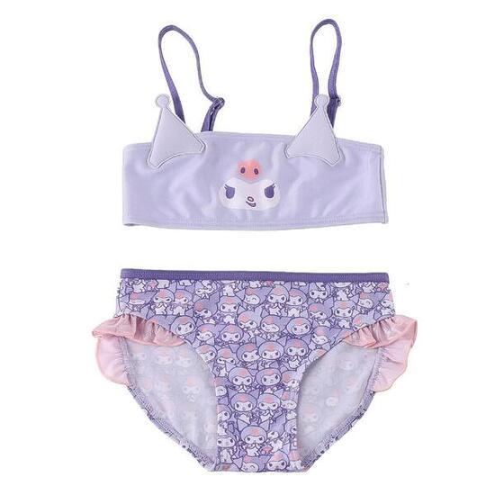 Bikini Enfant Hello Kitty Kuromi para Playa et Piscina Morado Lila