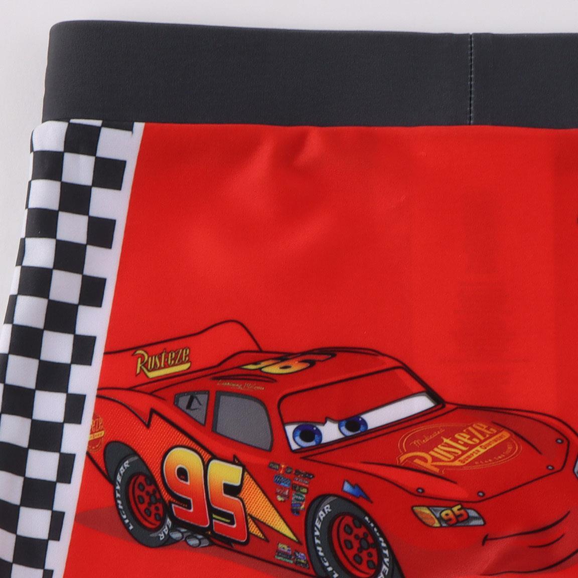 Maillot de bain garçon Cars, en polyester et élasthanne, séchage rapide, rouge 4/4