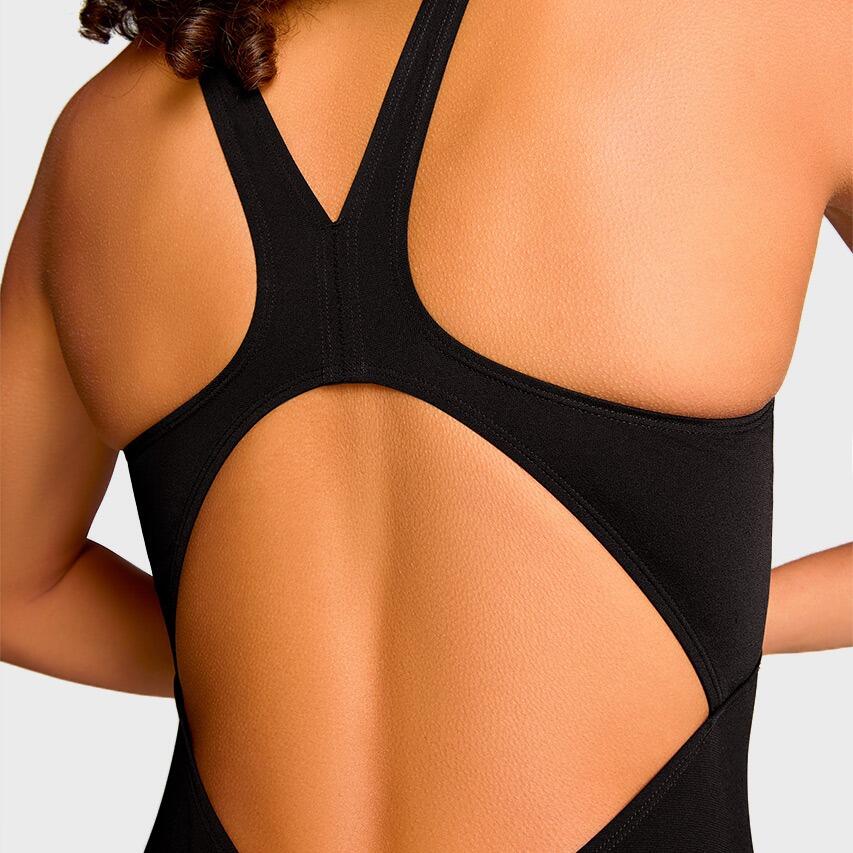 Dames Racerback Badpak Zwart 4/6