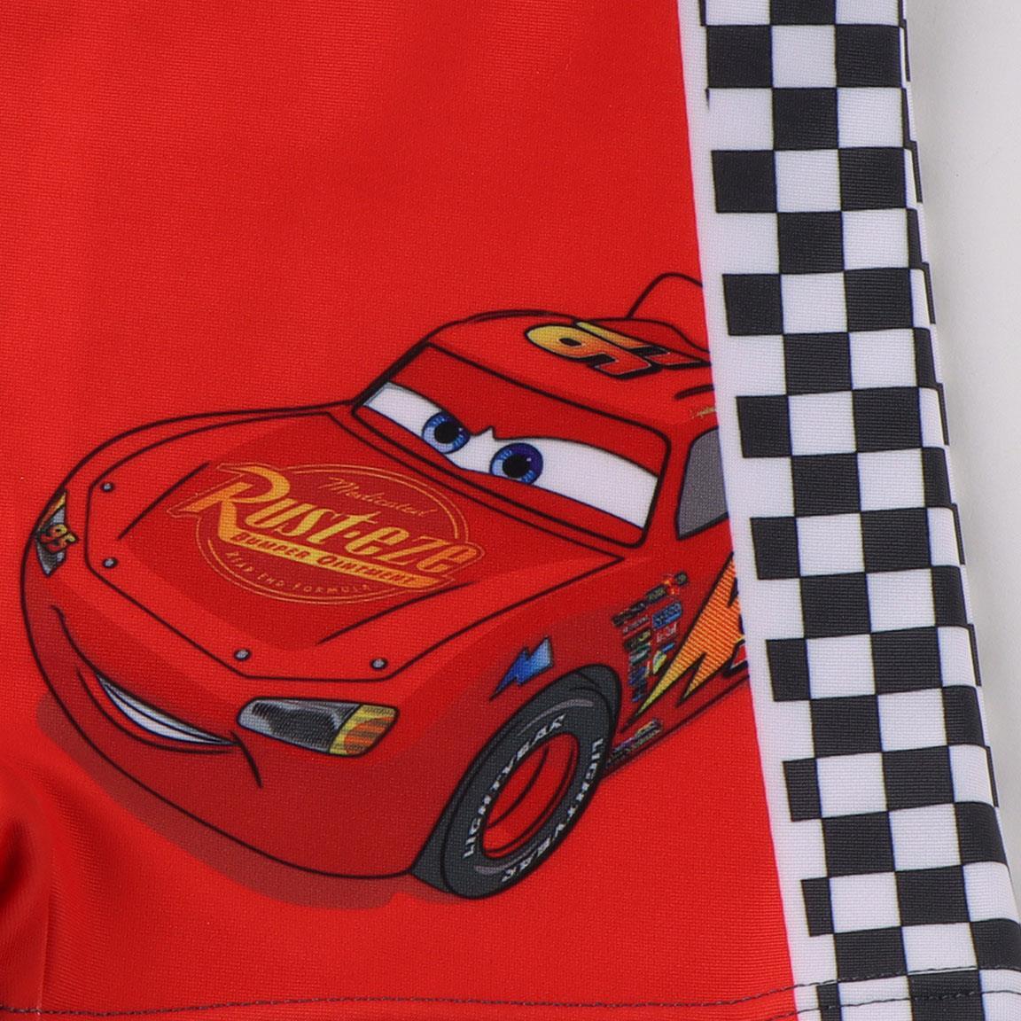 Maillot de bain garçon Cars, en polyester et élasthanne, séchage rapide, rouge 3/4