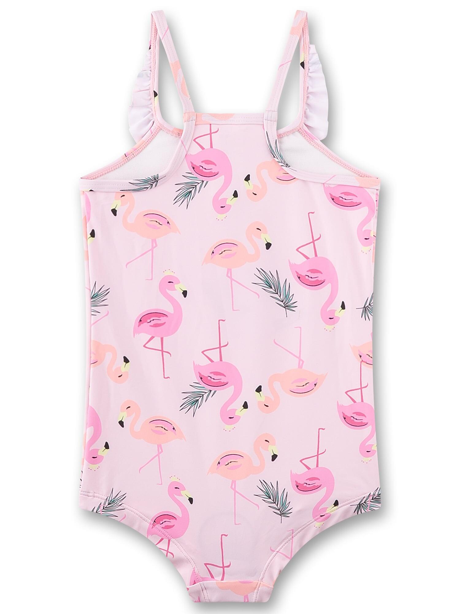 Mädchen Badeanzug Flamingo 2/4