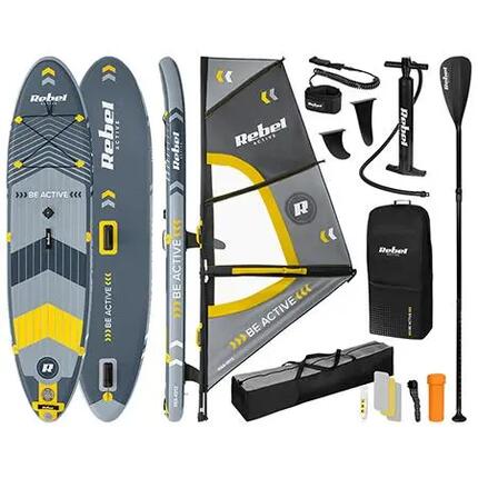 Deska SUP windsurfing pompowana do pływania 305 cm wiosło zestaw żagiel