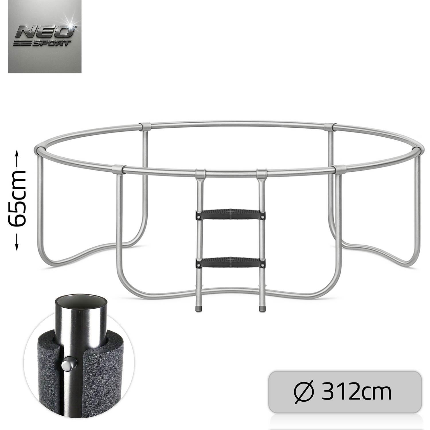 Trampolina ogrodowa Neo-Sport NS-10C201 Circle 312cm/10ft z siatką wewnętrzną 7/7