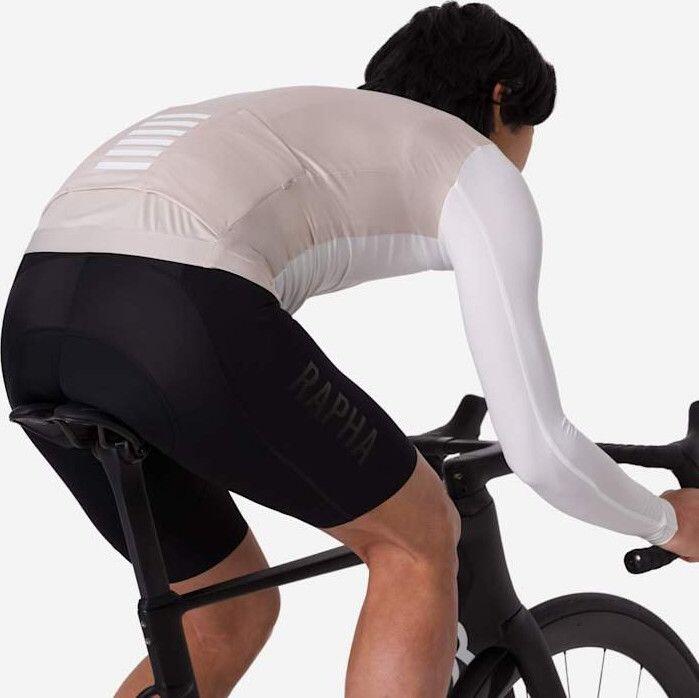 Maillot manches longues Rapha Pro Team Lightweight Blanc/Gris Homme 6/6