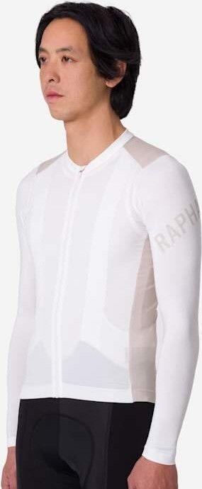 Maillot manches longues Rapha Pro Team Lightweight Blanc/Gris Homme 4/6