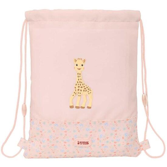 Sac de couchage plat pour enfant Sophie la Girafe, déperlant et à cordon