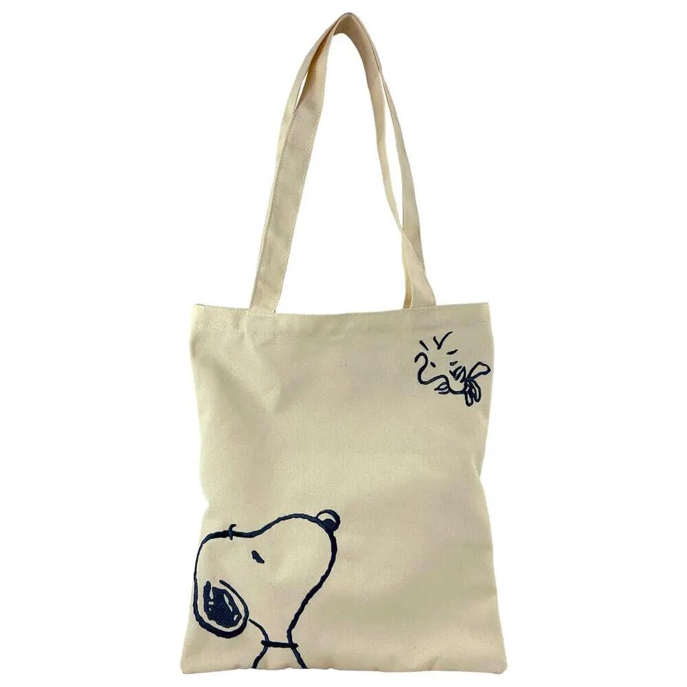 Borsa per la spesa per bambini con motivo Snoopy Peanuts, realizzata in tessuto 3/3