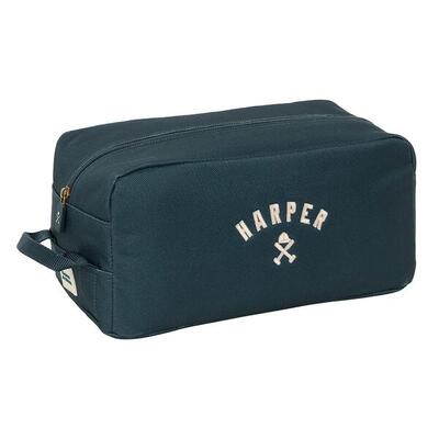 Borsa porta scarpe da adulto Harper & Neyer con robusta maniglia laterale blu