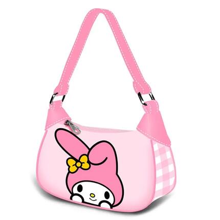 Sac bandoulière enfant Hello Kitty et ses amis en similicuir rouge